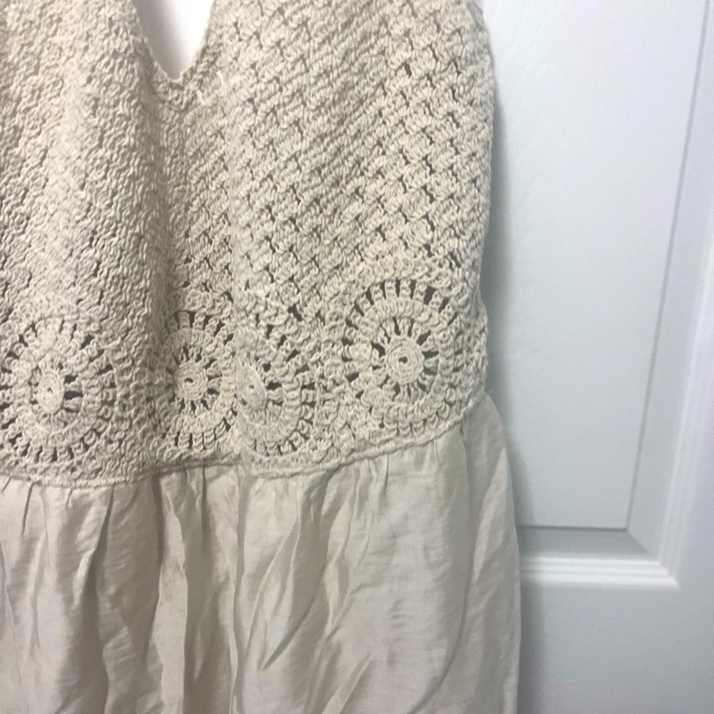 LOFT Petite Crochet Halter Midi Dress - Picture 16 of 16